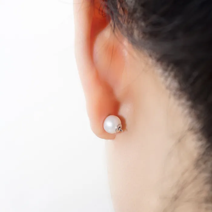 Pearly Lustre Earrings Elegant Freshwater Pearl Earrings WE00346 CELESTE