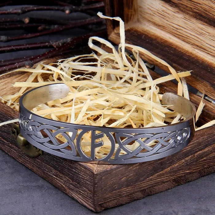 Bracelets AE Viking Bracelet Fehu Rune