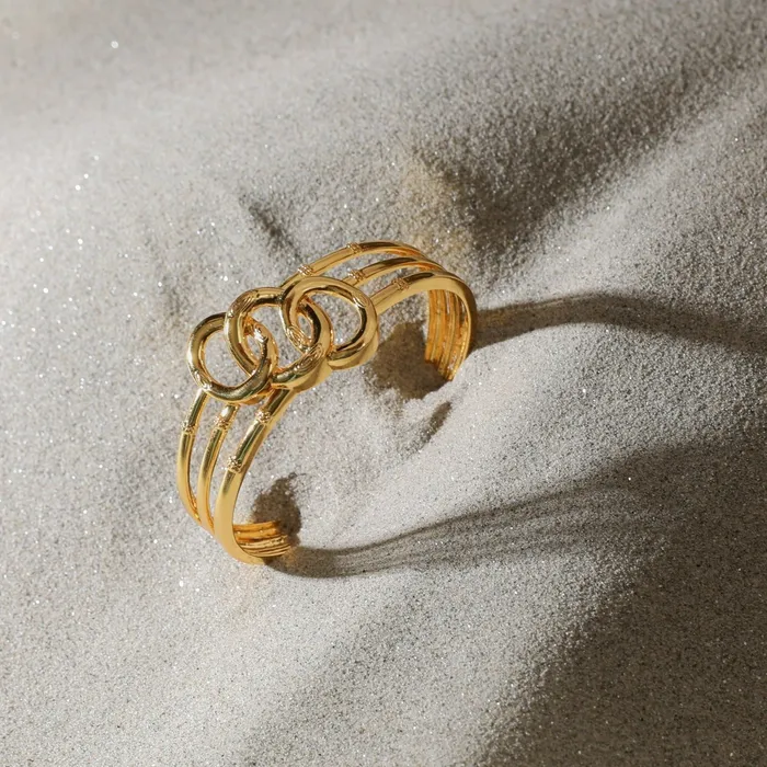 SILVER Sandscape Three Layer Silver Bracelet Bracelets