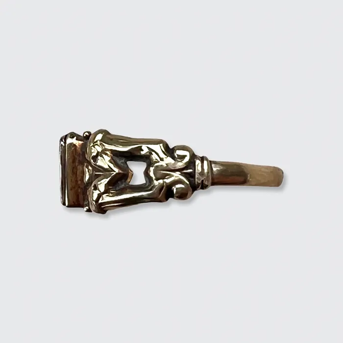 21stfinds Rings Victorian Love Hope Faith Ring with Hidden Compartment