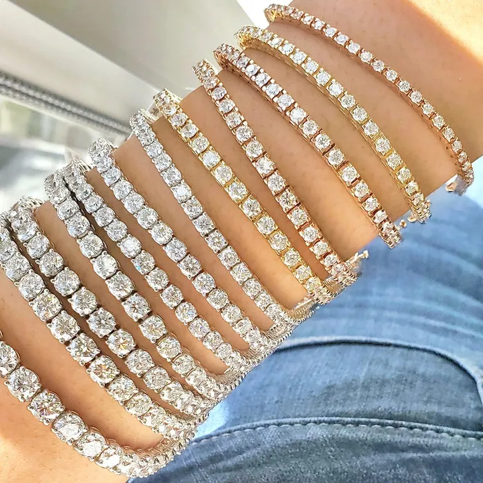 342cttw Charles Colvard Moissanite Forever One Moissanite Tennis Bracelet deBebians Bracelets 342cttw Charles Colvard Moissanite Forever One Moissanite Tennis Bracelet deBebians Bracelets