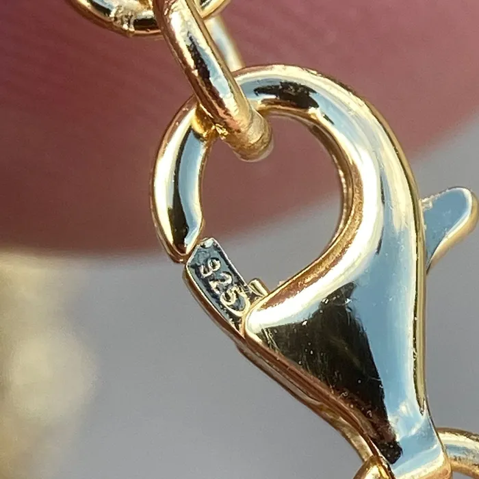 Bling Cartel Bracelets 14K Gold Plated 925 Sterling Silver Nugget Cut Round Bracelet 55MM 7 or 85