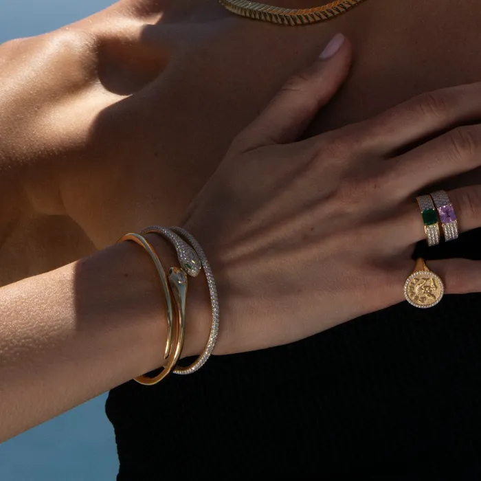 Bracelets anitako DIAMOND SNAKE COIL BRACELET