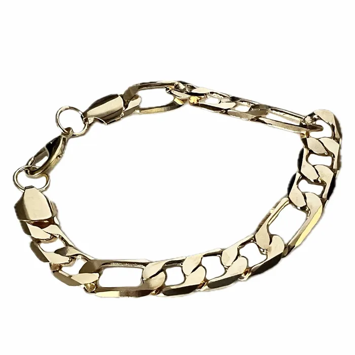 Bracelets Bling Cartel Admin 14k Gold Plated Figaro Link Bracelet 10 x 12mm Bracelets Bling Cartel Admin 14k Gold Plated Figaro Link Bracelet 10 x 12mm