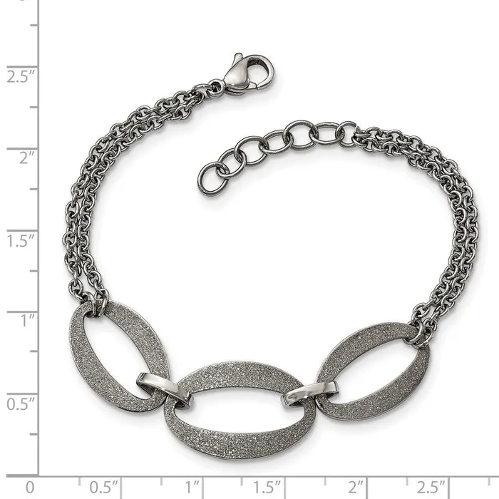 Bracelets Chisel Stainless Steel Polished Laser Cut w5in ext Bracelet Bracelets Chisel Stainless Steel Polished Laser Cut w5in ext Bracelet
