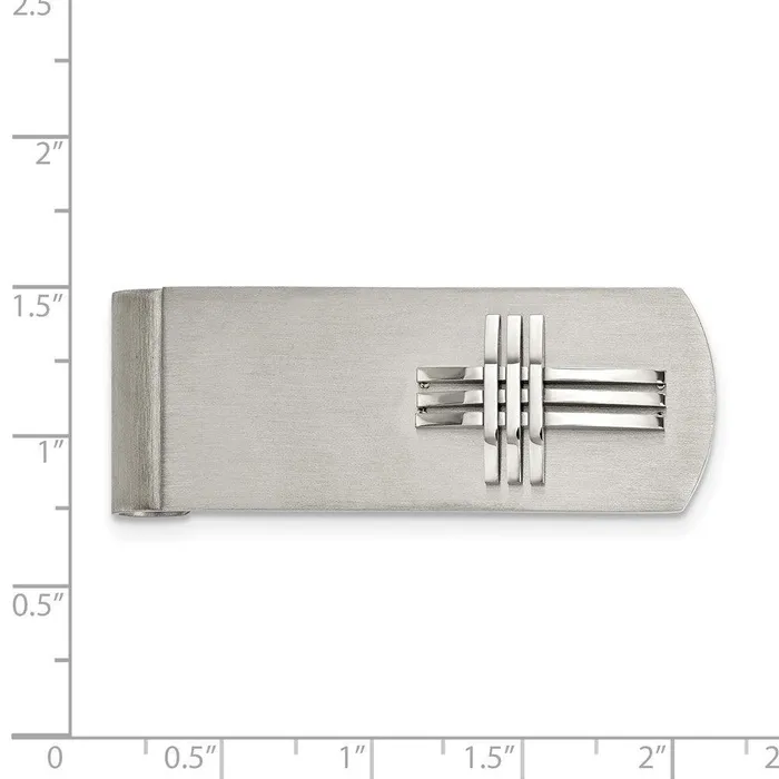 Chisel Bracelets Stainless Steel BrushedPolished Cross Money Clip Chisel Bracelets Stainless Steel BrushedPolished Cross Money Clip