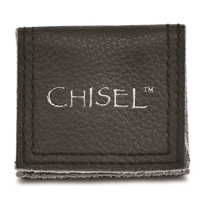 Chisel Rings Stainless Steel Black Carbon Fiber Inlay Flat 8mm Polished Band Chisel Rings Stainless Steel Black Carbon Fiber Inlay Flat 8mm Polished Band