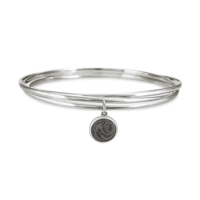 closebymejewelry Bracelets Interlocking Bangle Bracelet with Various Cremation Charms in Sterling Silver closebymejewelry Bracelets Interlocking Bangle Bracelet with Various Cremation Charms in Sterling Silver
