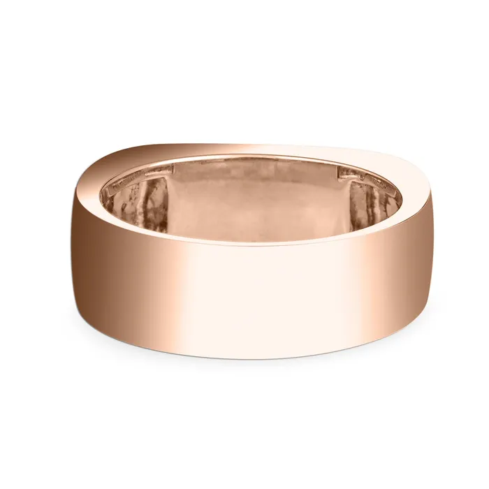 closebymejewelry Rings Mens Classic Diamond Band Cremation Ring in 14K Rose Gold