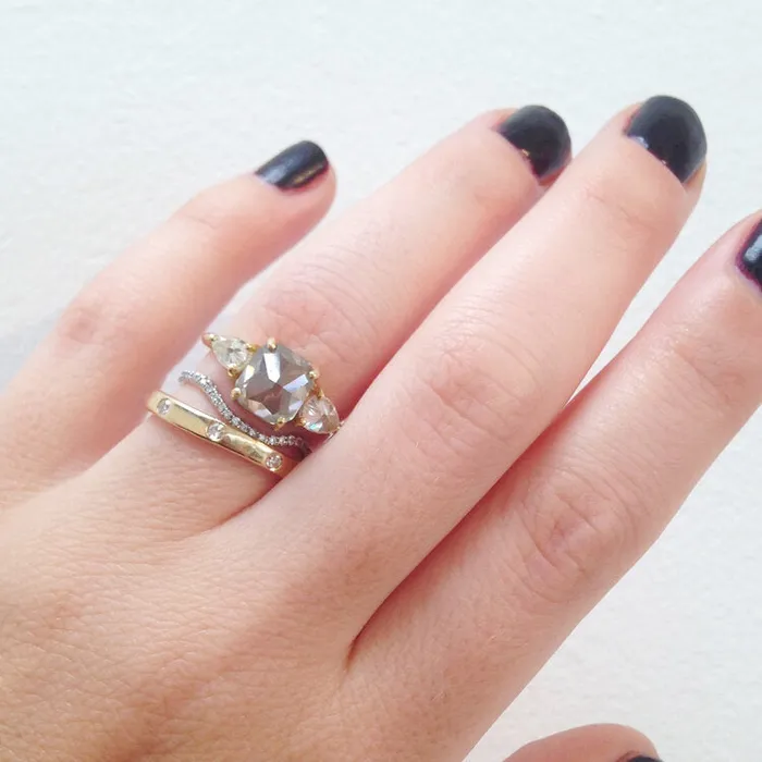 Cushion Cut Diamond Ring Lauren Wolf Jewelry Rings