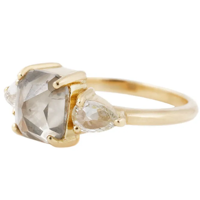 Cushion Cut Diamond Ring Lauren Wolf Jewelry Rings