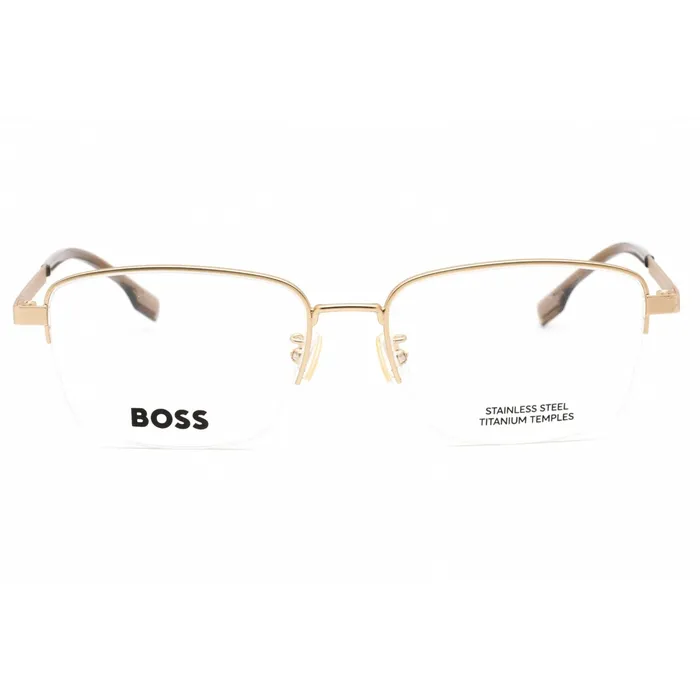 Hugo Boss Mens Eyeglasses Matte Gold Metal Full Rim Frame BOSS 1474F 0AOZ 00 Hugo Boss Earrings