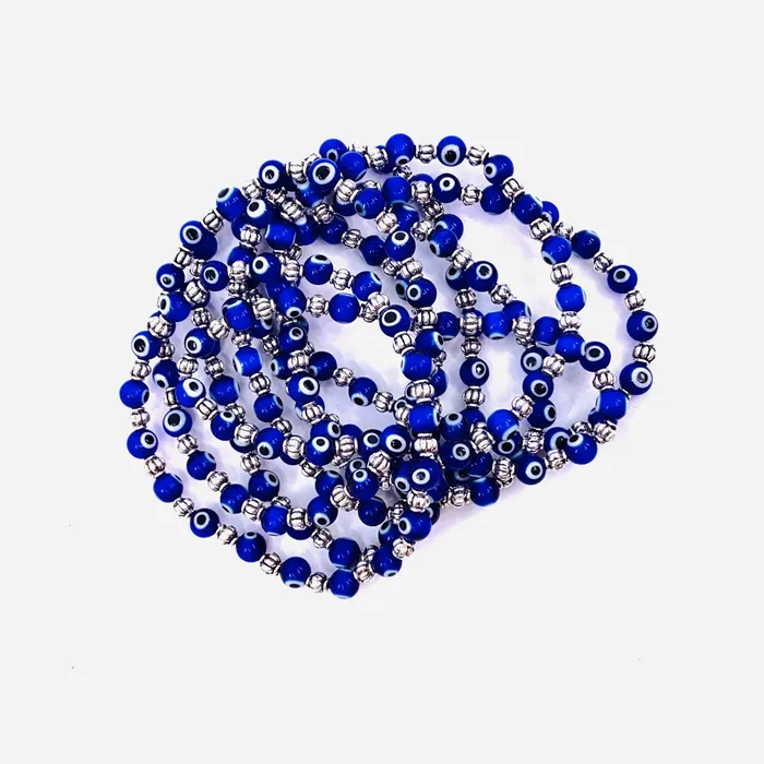 Intricate Evil Eye Glass Bead Bracelet Natto USA Bracelets