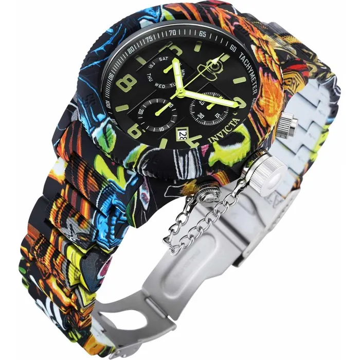 Invicta Mens Chronograph Watch Russian Diver Black Dial Steel Bracelet 34490 Invicta Bracelets Invicta Mens Chronograph Watch Russian Diver Black Dial Steel Bracelet 34490 Invicta Bracelets
