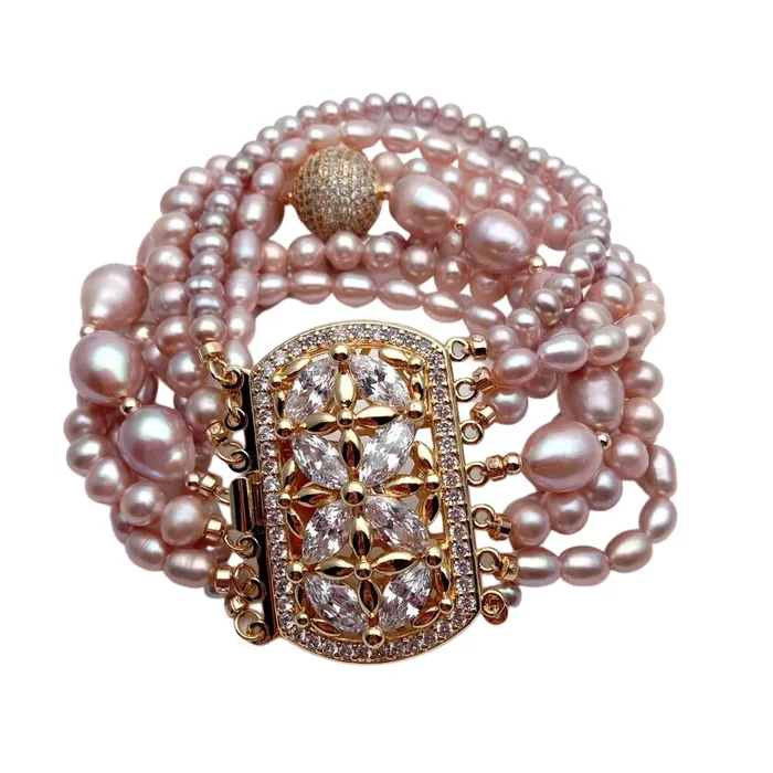 KEYGEMS Womens Elegant Fashion Stylish Genuine Natural Freshwater Pearl Bracelet Jewelry Divine Inspiration Styles Bracelets KEYGEMS Womens Elegant Fashion Stylish Genuine Natural Freshwater Pearl Bracelet Jewelry Divine Inspiration Styles Bracelets