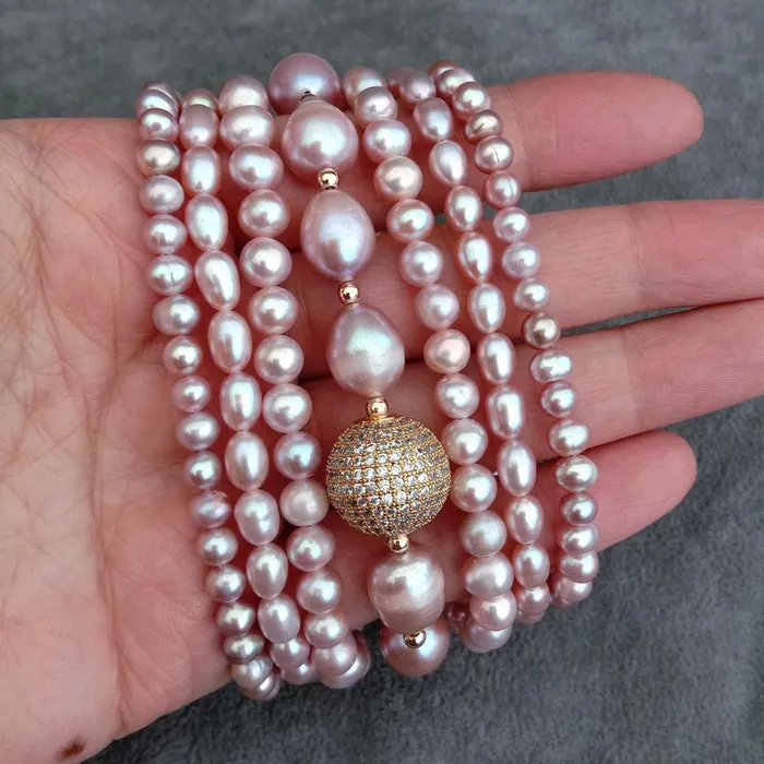 KEYGEMS Womens Elegant Fashion Stylish Genuine Natural Freshwater Pearl Bracelet Jewelry Divine Inspiration Styles Bracelets