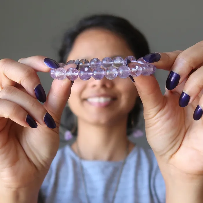 Satin Crystals Bracelets Ametrine Bracelet Amethyst Citrine Spiritual Confidence