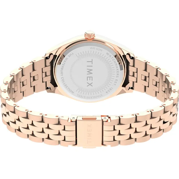 Timex Bracelets Timex Womens Watch Waterbury Pink Dial Rose Gold Steel Bracelet TW2U78400VQ Timex Bracelets Timex Womens Watch Waterbury Pink Dial Rose Gold Steel Bracelet TW2U78400VQ