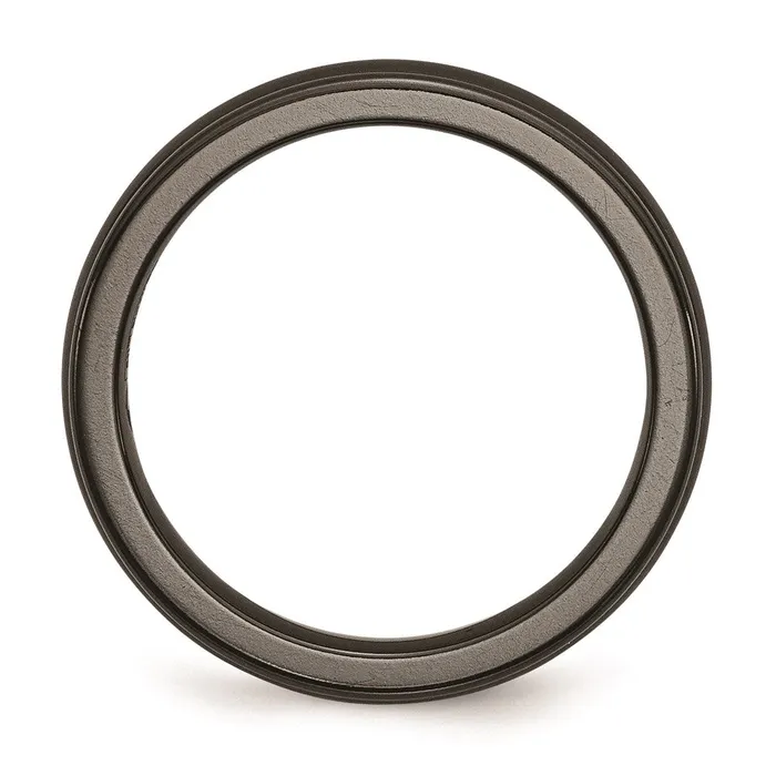 Titanium Black Ti Domed 4mm Polished Rounded Edge Band TB396 Chisel Rings Titanium Black Ti Domed 4mm Polished Rounded Edge Band TB396 Chisel Rings