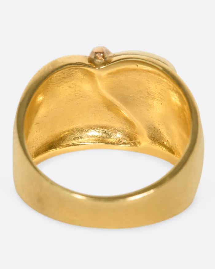 Tricolor Gold Teardrop Ring VINTAGE Rings