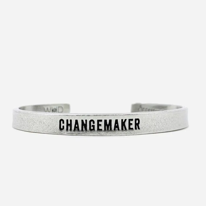 Whitney Howard Designs Bracelets Pewter Cuff Bracelet Changemaker