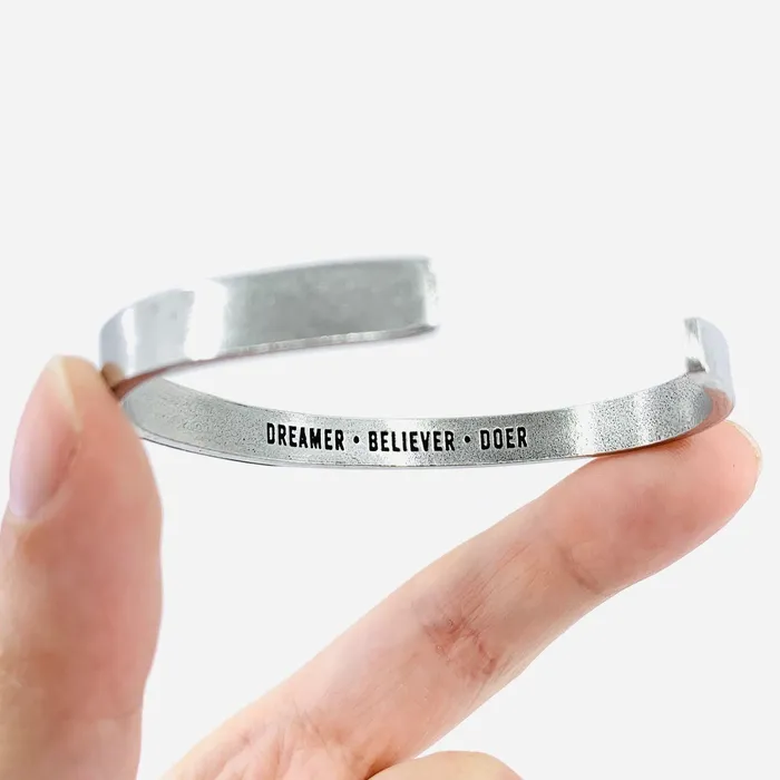 Whitney Howard Designs Bracelets Pewter Cuff Bracelet Changemaker