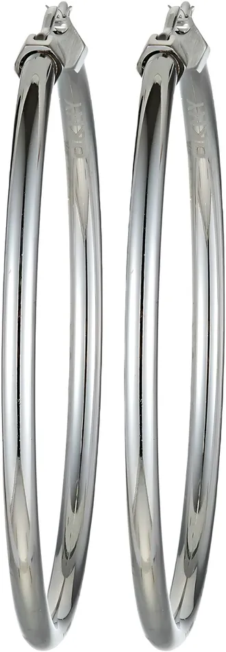 Earrings DKNY Ladies Silver Hoop Earrings Dkny
