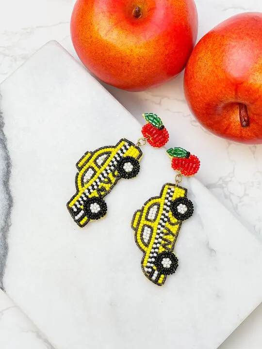 Earrings Prep Obsessed TI Taxi Beaded Dangle Earrings