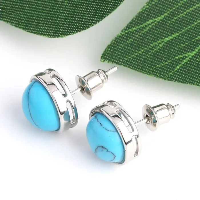 Natural Stone Round Earrings WickedAF Earrings
