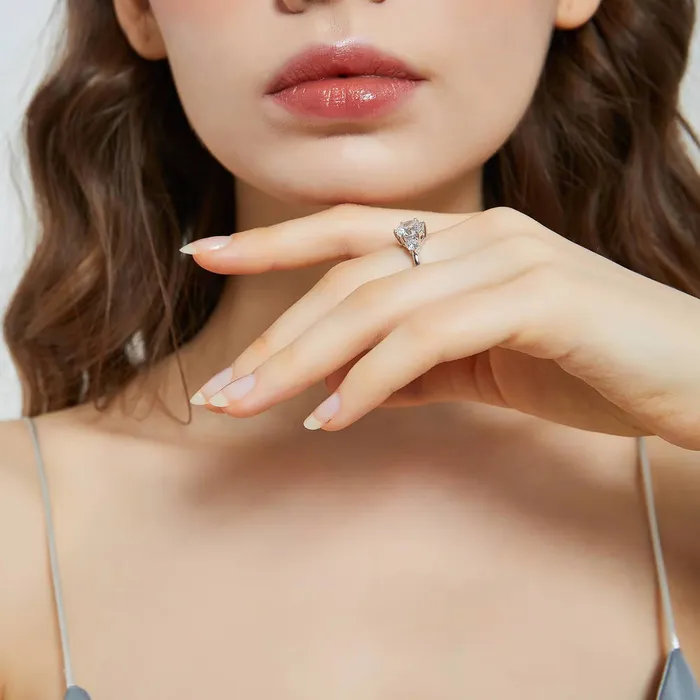 Rings 3Stone 2ct CZ Ring in Sterling Silver BERRICLE