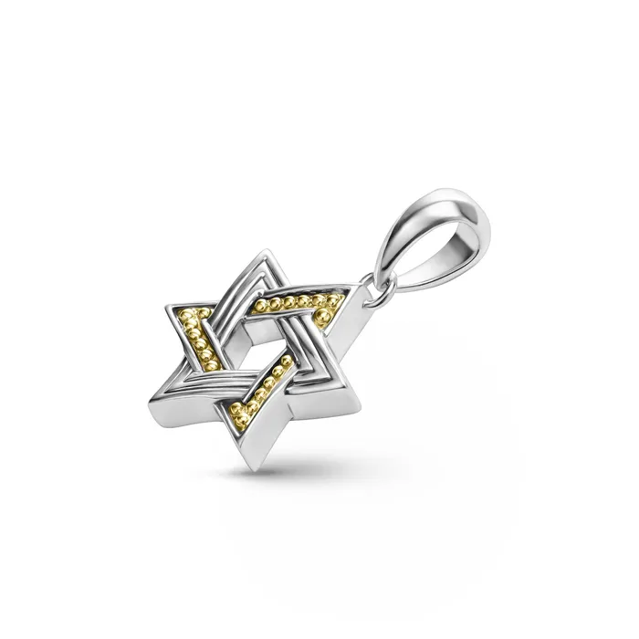 Rings LAGOS Anthem Small TwoTone Star of David Amulet