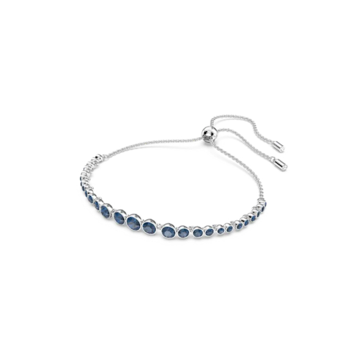 Swarovski Bracelets Swarovski Emily Bracelet Mixed round cuts Blue Rhodium plated Swarovski Bracelets Swarovski Emily Bracelet Mixed round cuts Blue Rhodium plated